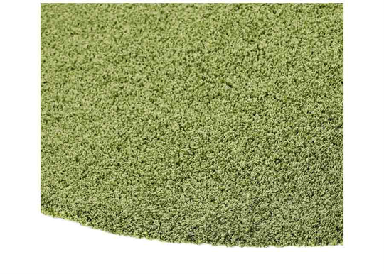 Narma pitkäkarvainen matto Spice vihreä pyöreä Ø 200 cm