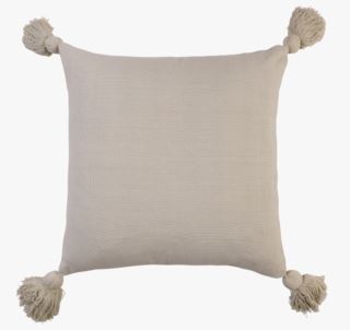 Tassel koristetyyny luonnonvalkoinen