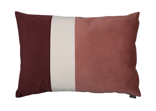 Koristetyyny Velvet Trio Midi purppura&roosa 40x60 cm