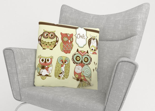 Koristetyyny OWL 2 45x45 cm
