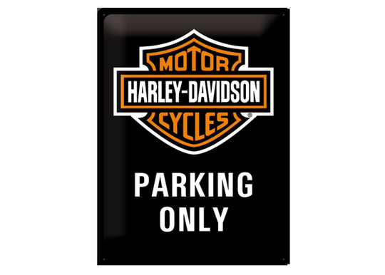 Retro metallitaulu Harley-Davidson Parking Only 30x40 cm