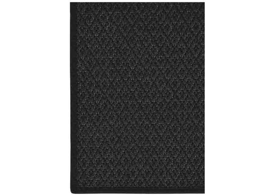 Narma sileäpintainen matto Bello, musta 80x250 cm