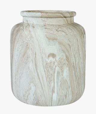 Wooden ceramic maljakko moniväri/beige