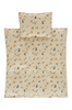 BELLE BABY pussilakanasetti vaunuihin/kehtoon - ekologinen Beige