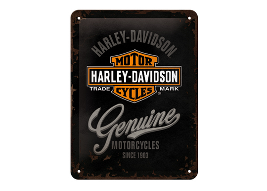 Retro metallitaulu Harley-Davidson Motorcycles 15x20 cm
