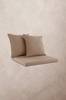 MENTON pehmustesetti nojatuoliin Beige/savunvärinen