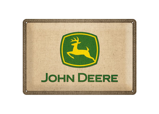 Retro metallitaulu JOHN DEERE LOGO 20x30 cm
