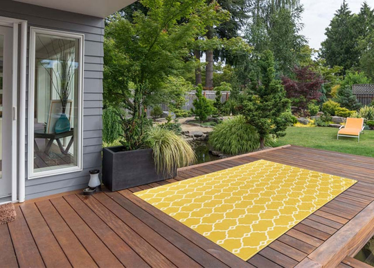 Matto Trellis Yellow 133x190 cm