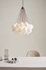 SEATON 37 kattovalaisin Matt burgundy finishing + Opal white glass (adjustable tube)