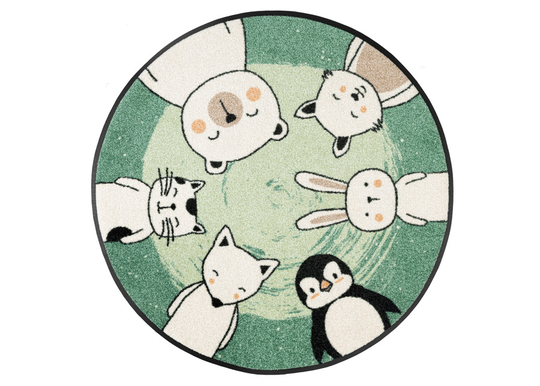 Pyöreä matto Animal Friends Ø 85 cm