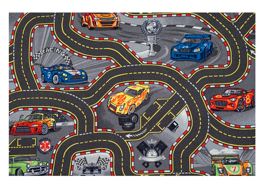Lastenhuoneen matto Racers 200x300 cm