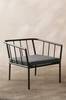 MENTON nojatuoli Black mdf/ metal