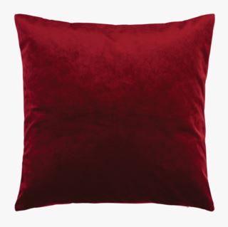 Mali velour koristetyyny punainen