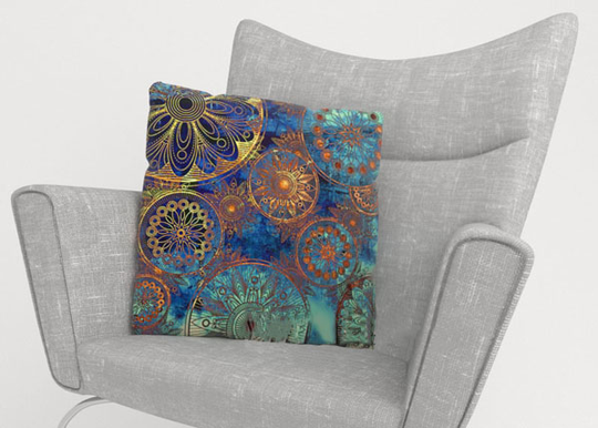 Koristetyynyliina GOLDEN ORNAMENT 50x50 cm