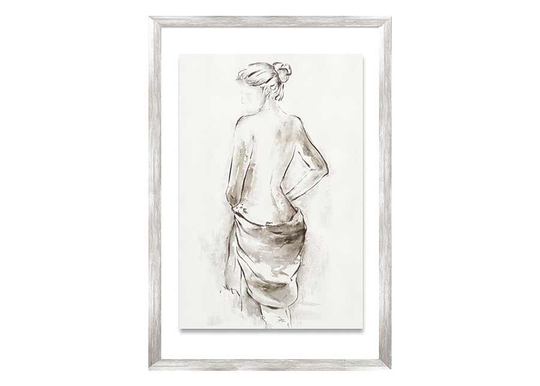 Öljymaalaus Nainen ja huivi 50x70 cm