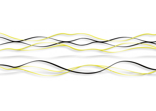 Keittiön välitila Yellow waves 180x60 cm