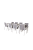 Ruokailuryhmä Athena, jossa pinottavat ruokapöydän tuolit Pascal 8 kpl