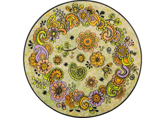 Pyöreä matto Happy Flowers Ø 85 cm