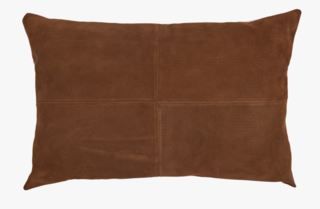 Suede koristetyyny ruskea