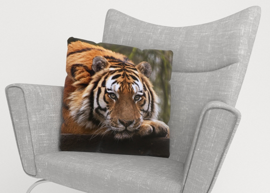 Koristetyynyliina Wisdom of Tiger 40x40 cm