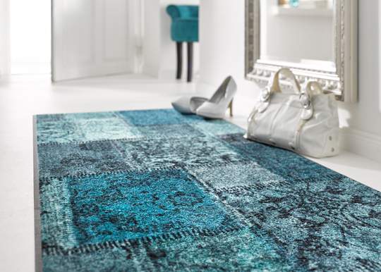 Matto VINTAGE PATCES turkoosi 50x75 cm
