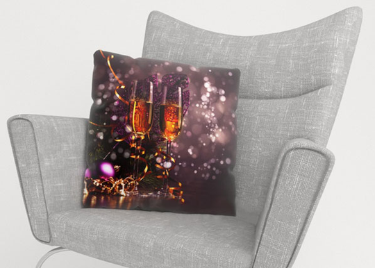 Koristetyynyliina CHRISTMAS WINE 45x45 cm