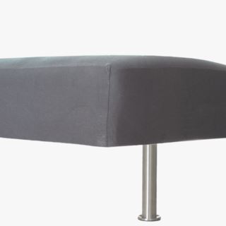 Jersey bedtop 180x200+30cm, Grey sängyn yläosa harmaa