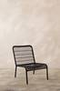 ESTEPONA loungetuoli Black mdf/ metal